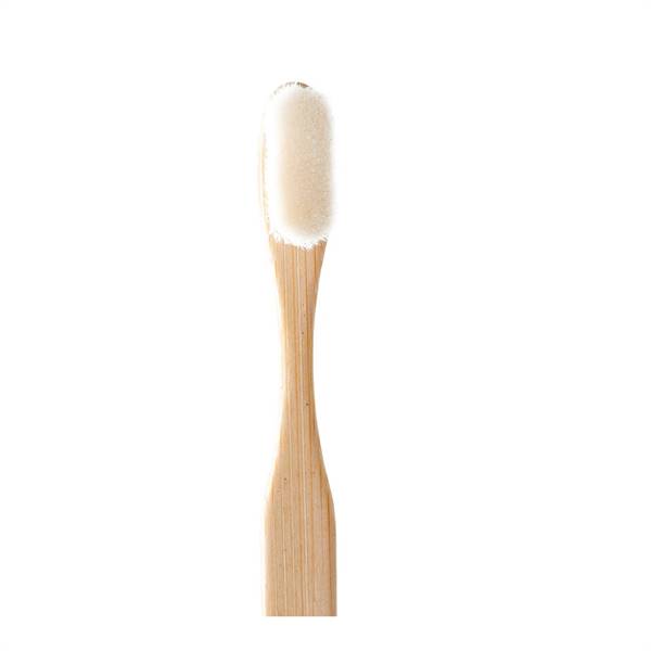 Bamboo Toothbrush White Nano - Flat Handle